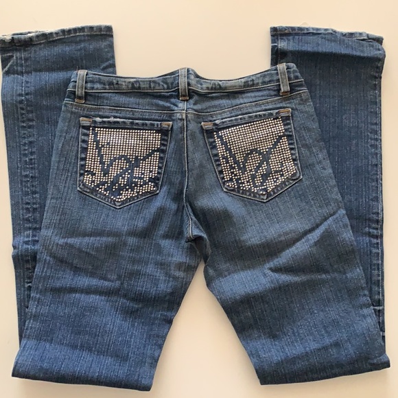 Bebe Rhinestone Jeans 29 NWOT - Picture 2 of 8